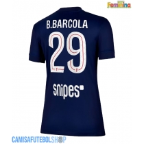Camisa de time de futebol Paris Saint-Germain Bradley Barcola #29 Replicas 1º Equipamento Feminina 2025-26 Manga Curta